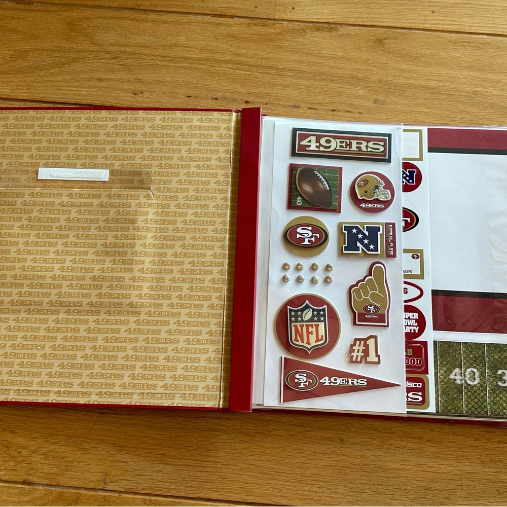 San Francisco 49ers NFL Niners Scrapbook & Stickers - Picture 2 of 10